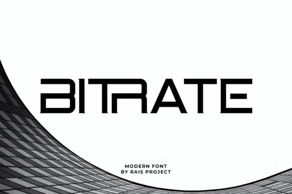 Bitrate: The Robotic Display Font That Adds Instant Edge to Your Designs