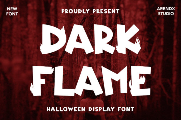 Dark Flame: A Bold Display Font for Playful Projects
