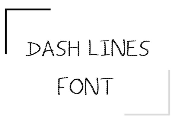 Dash Lines: A Whimsical Display Font for Modern Design Projects