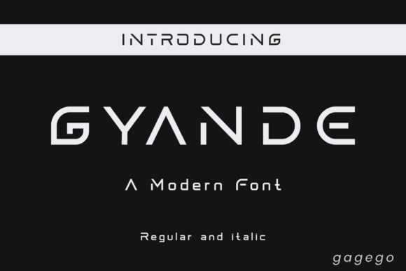 Gyande Font Review: A Modern Display Typeface for Distinctive Design