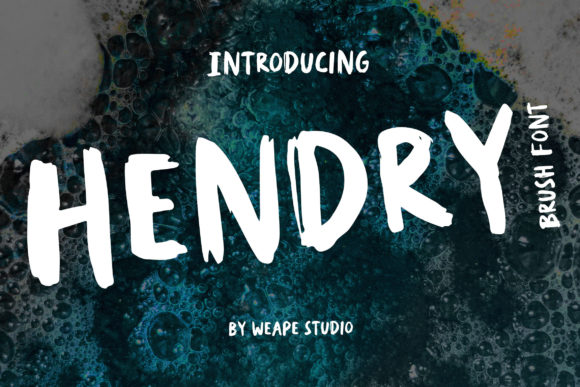 Hendry: The Brushed Display Font That Elevates Your Design