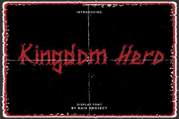 Kingdom Hero: The Dark Display Font for Spooky Designs