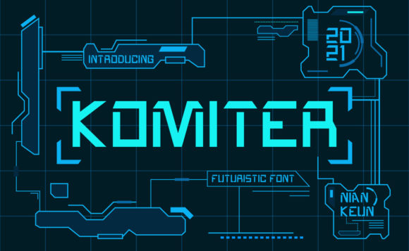 Komiter: The Futuristic Display Font for Bold Modern Design