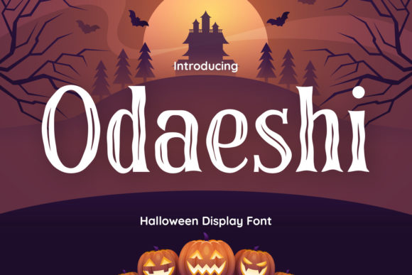 Odaeshi: The Brushed Spooky Display Font for Halloween and Horror Design
