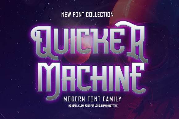 Quicker Machine: The Bold Display Font for Distinctive Branding