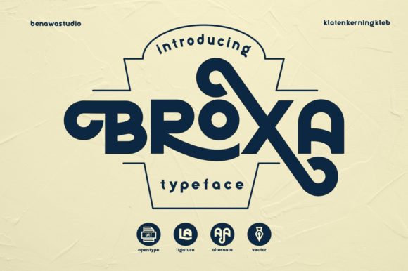The Vintage Charm of Broxa: A Display Font for Modern Creators